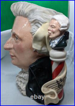 Royal Doulton D7031 Mozart Large Character Jug Great Composers