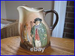 Royal Doulton Dickens Pickwick Papers D5833 Sam & Tony Weller 7 Pitcher/Jug'39