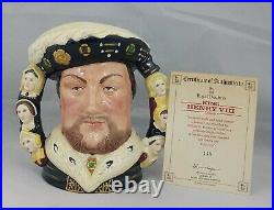 Royal Doulton Double Handled Character Jug King Henry VIII D6888 Ltd Ed with CoA