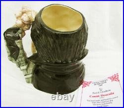 Royal Doulton Dracula large 7 3/4 jug mug D7053 & box mint shape laminated COA