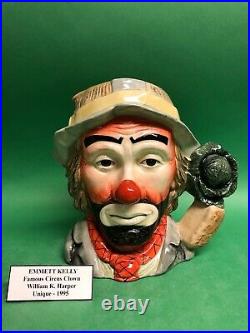 Royal Doulton Emmet Kelly Clown 1995 Prototype Character Jug Museum sale
