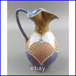 Royal Doulton England Antique Lambeth Earthenware Ewer Pitcher Jug 8295 Rare