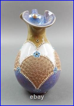 Royal Doulton England Antique Lambeth Earthenware Ewer Pitcher Jug 8295 Rare