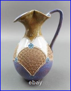 Royal Doulton England Antique Lambeth Earthenware Ewer Pitcher Jug 8295 Rare