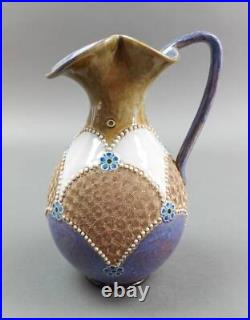 Royal Doulton England Antique Lambeth Earthenware Ewer Pitcher Jug 8295 Rare