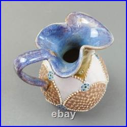 Royal Doulton England Antique Lambeth Earthenware Ewer Pitcher Jug 8295 Rare