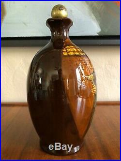 Royal Doulton England Kingsware Alchemist Whiskey Jug Bottle Flask Charles Noke