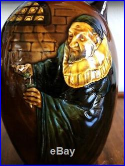 Royal Doulton England Kingsware Alchemist Whiskey Jug Bottle Flask Charles Noke