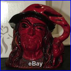 Royal Doulton FLAMBE WITCH Large 7.25 Toby Jug D7239 LTD EDITION of 250 MIB