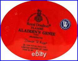 Royal Doulton Flambe Aladdin's Genie Rare Toby D6971 Character Jug