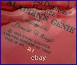 Royal Doulton Flambe' Character Jug Aladdin's Genie D6971, Low # Limited Edition