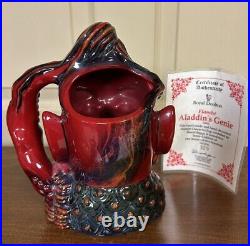 Royal Doulton Flambe Character Jug Aladdin's Genie D6971 withcert