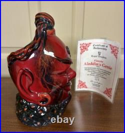 Royal Doulton Flambe Character Jug Aladdin's Genie D6971 withcert