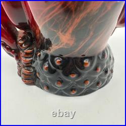 Royal Doulton Flambe Character Toby Jug Aladdin's Genie D6971 Limited With COA