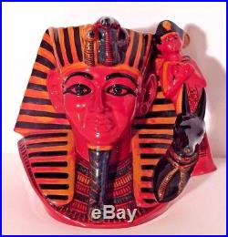 Royal Doulton Flambe The Pharaoh Toby Mug Jug COA D7028 Mint
