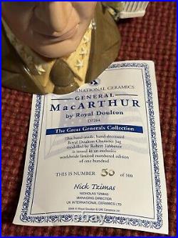 Royal Doulton General MacArthur SIGNED Toby Jug D7264 VERY LIMITED 50/100