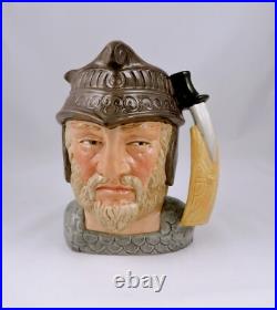 Royal Doulton Gladiator D6550 Large Character Jug 7.75 Dagger & Shield handle