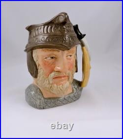 Royal Doulton Gladiator D6550 Large Character Jug 7.75 Dagger & Shield handle