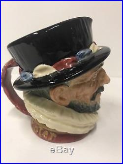 Royal Doulton Gold Handle Early Beefeater Character Jug exceptionally rare