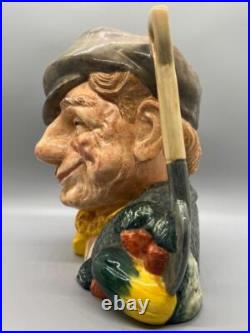 Royal Doulton Group of 2 Character Toby Jugs Cardinal and Gardener Large Size