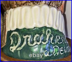Royal Doulton Hatless Drake Ultra Rare Green Large Jug D6115 Mint