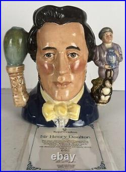 Royal Doulton Jug SIR HENRY DOULTON D7054 Ltd. Ed. Hand signed, comes with COA