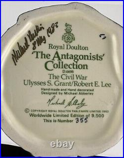Royal Doulton Jug The Antagonists Collection ULYSSES GRANT & ROBERT LEE D6698