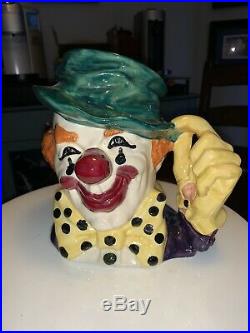 Royal Doulton Jug The Circus Clown Prototype Rare Colourway