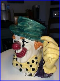 Royal Doulton Jug The Circus Clown Prototype Rare Colourway