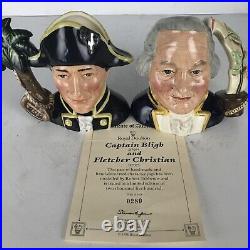 Royal Doulton Jugs FLETCHER CHRISTIAN & CAPTAIN BLIGH D7075 & D7074 (Ltd. Ed.)