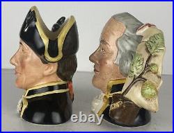 Royal Doulton Jugs FLETCHER CHRISTIAN & CAPTAIN BLIGH D7075 & D7074 (Ltd. Ed.)