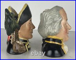 Royal Doulton Jugs FLETCHER CHRISTIAN & CAPTAIN BLIGH D7075 & D7074 (Ltd. Ed.)