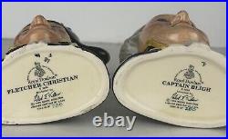 Royal Doulton Jugs FLETCHER CHRISTIAN & CAPTAIN BLIGH D7075 & D7074 (Ltd. Ed.)