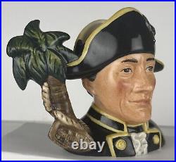 Royal Doulton Jugs FLETCHER CHRISTIAN & CAPTAIN BLIGH D7075 & D7074 (Ltd. Ed.)