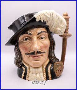 Royal Doulton Jugs- Set Of 4 3 Musketeers Aramis, Porthos, Athos, D'Artagnan