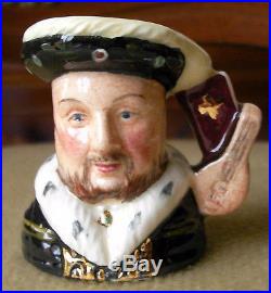 Royal Doulton KINGS And QUEENS Of The REALM Tiny Char Jugs 1994 / Museum Quality