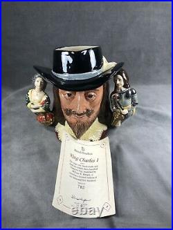 Royal Doulton King Charles Large Toby 3 Handle Jug # D 6917 Rare c1992 #782/2500