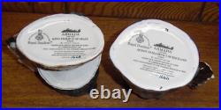 Royal Doulton King Philip & Queen Elizabeth Armada Character Jugs D6821 D6822