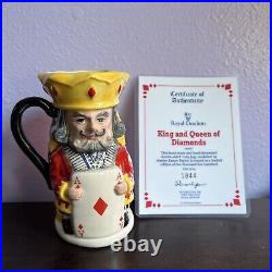 Royal Doulton King & Queen of Diamonds D 6969 1994 Limited Edition Toby Jug