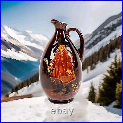 Royal Doulton Kingsware Dewar's Whiskey Flask Bottle Jug, George The Guard 1909