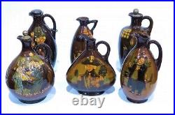 Royal Doulton Kingsware Dewar's Whiskey Flask Bottle Jug, George The Guard 1909