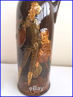 Royal Doulton Kingsware Don Quixote Whisky Flask Jug! RARE