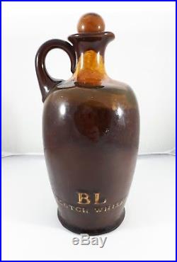 Royal Doulton Kingsware Gillie Fisherman BL Scotch Whiskey flask Whisky jug