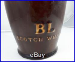Royal Doulton Kingsware Gillie Fisherman BL Scotch Whiskey flask Whisky jug
