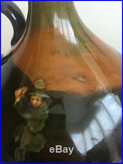 Royal Doulton Kingsware Golf Golfing Whiskey Bottle Jug Flask VERY RARE