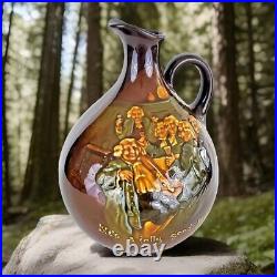 Royal Doulton Kingsware He's Jolly Good Fellow Globular Whisky Flask Jug 1923