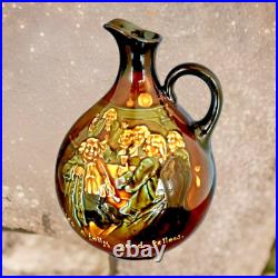 Royal Doulton Kingsware He's Jolly Good Fellow Globular Whisky Flask Jug 1923