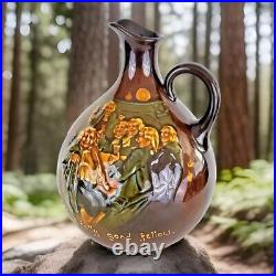 Royal Doulton Kingsware He's Jolly Good Fellow Globular Whisky Flask Jug 1923