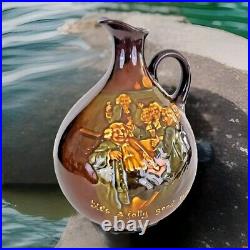 Royal Doulton Kingsware He's Jolly Good Fellow Globular Whisky Flask Jug 1923