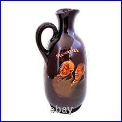 Royal Doulton Kingsware Memories Dewar's Whiskey Flask Decanter Bottle Jug 1906